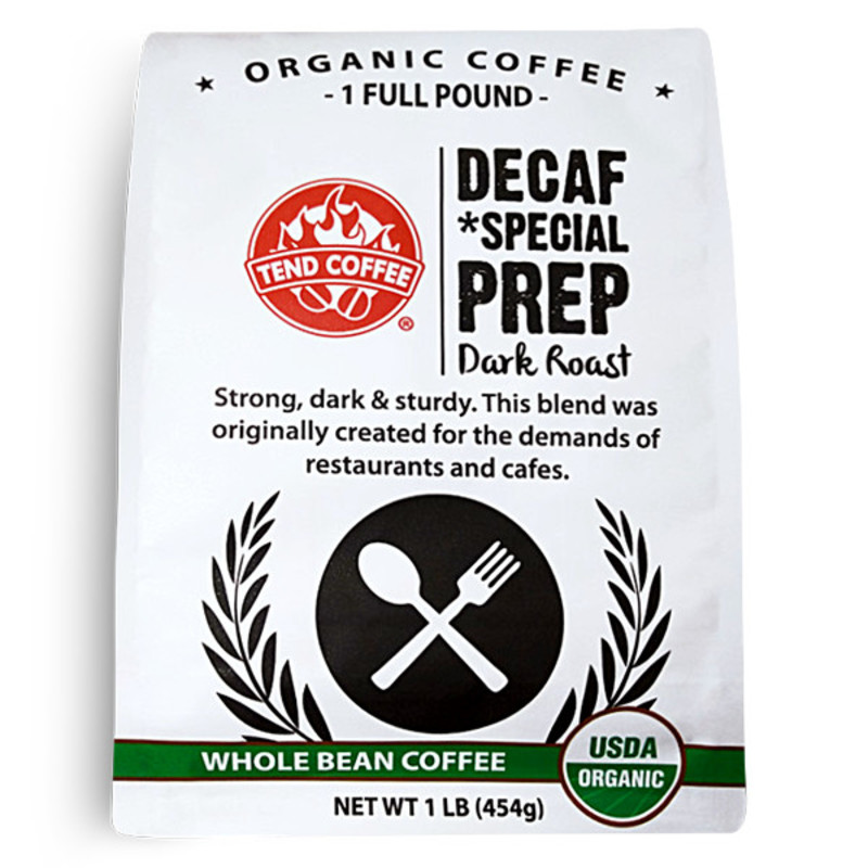 Decaf Special Prep, Certified Organic, 16oz